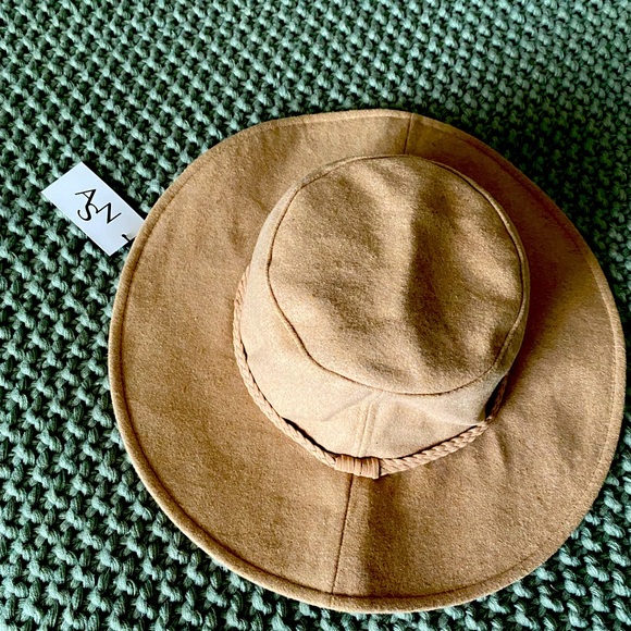 Tan Flat Brim Hat - Picture 2 of 2